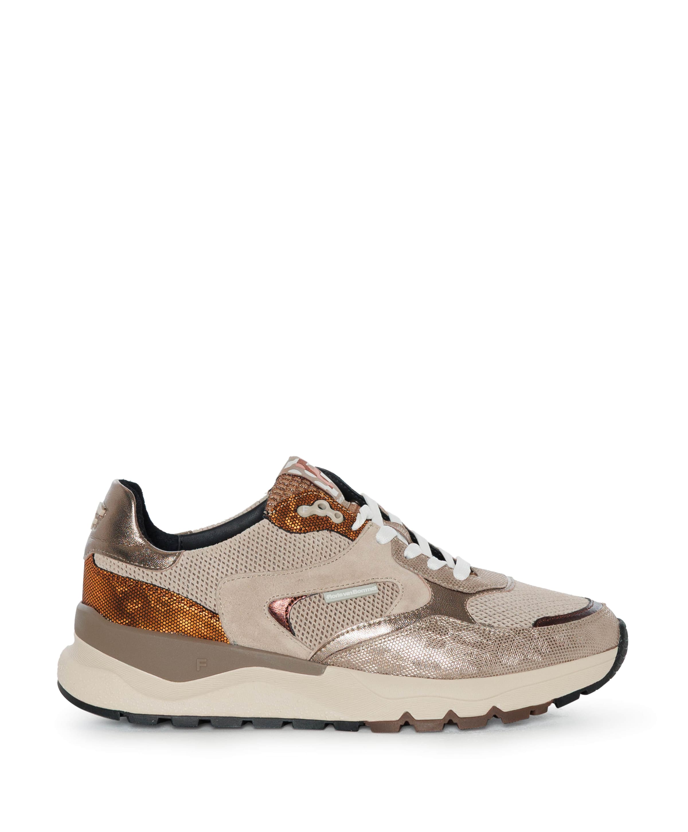 Floris van Bommel dames sneakers goud
