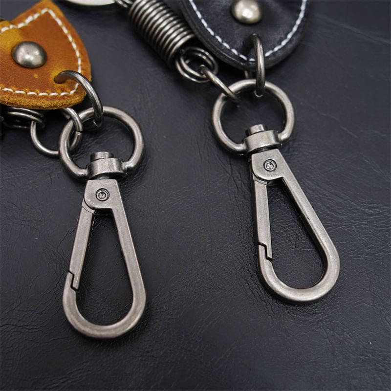 BABLIBU - Sleutelhanger met vis van echt leer