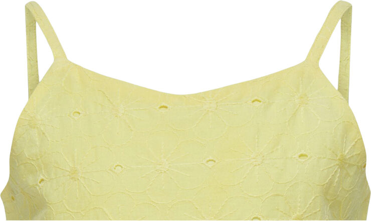ONLY KOGSHERRY STRAP EMB TOP WVN French vanilla
