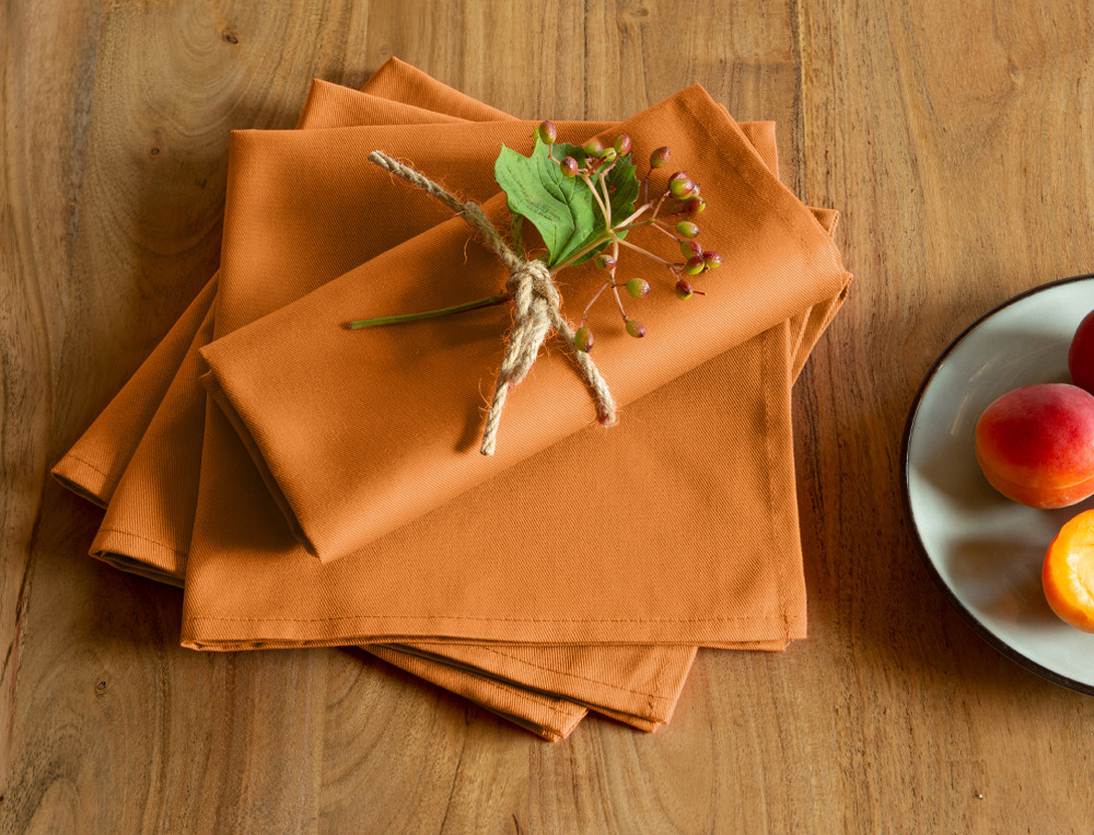 Lot de 4 serviettes de table-Couleurs de table