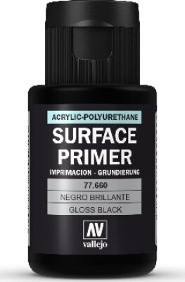 Vallejo - Surface Primer - Gloss Black - 32 ML
