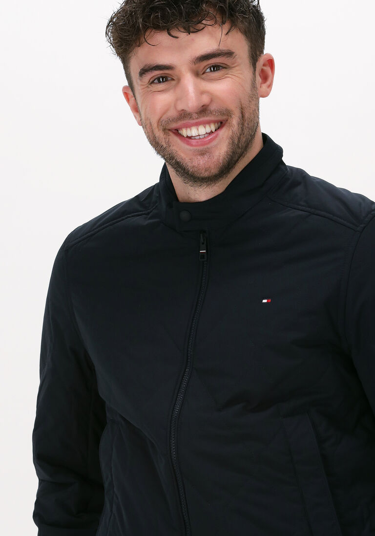 TOMMY HILFIGER donkerblauwe tommy hilfiger jack diamond quilted bomber