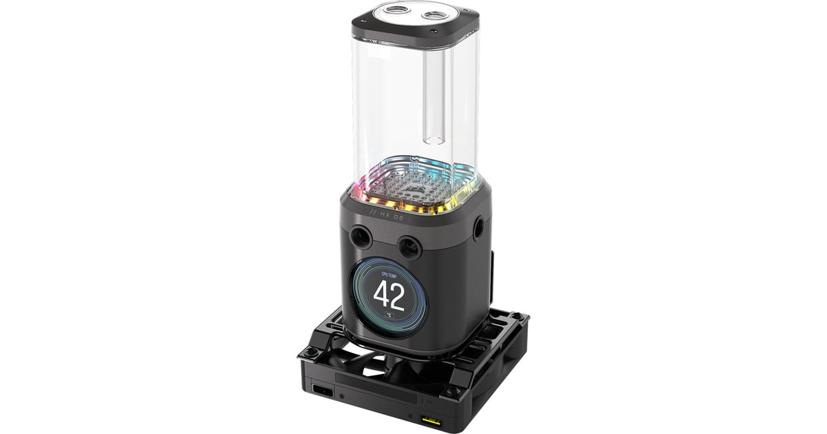 CorsairiCUE LINK XD6 RGB ELITE LCD Pump/Reservoir Combo  (Zwart)