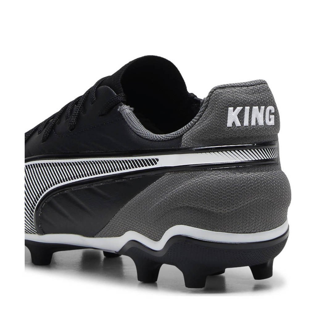 Puma Kin Matchjunior voetbalschoenen zwart/wit/antraciet