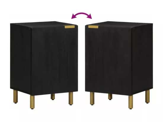Armoire de salle de bain noir 38x33x58 cm bois d'ingénierie