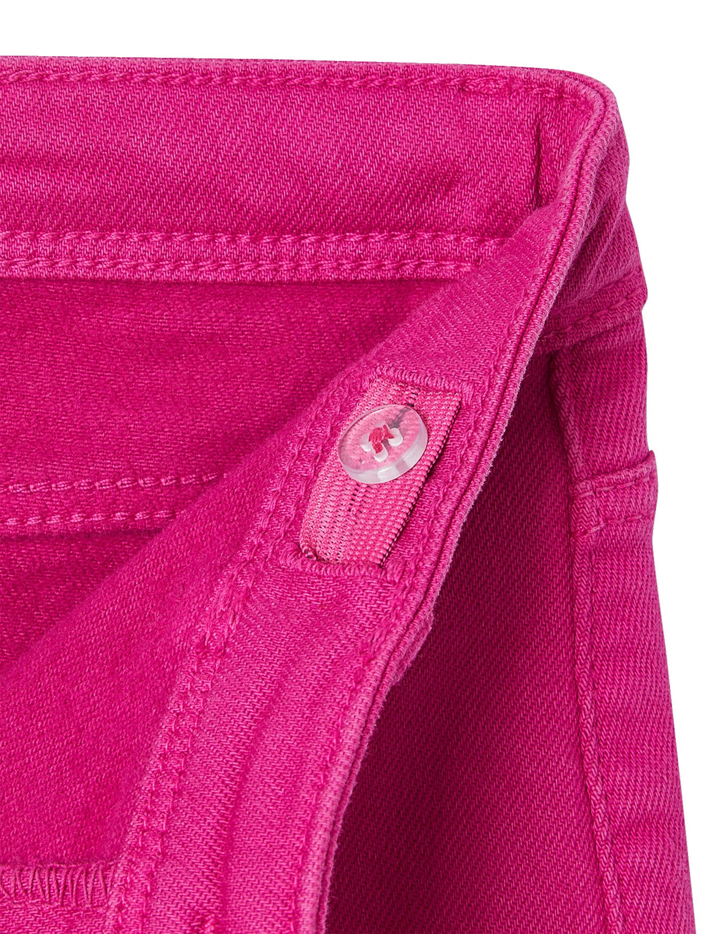 Vertbaudet Weite Mädchen Cargohose aus Stretch fuchsia