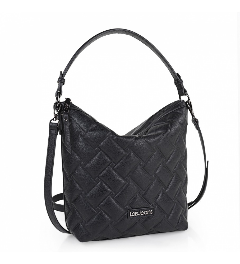 Bolsa de ombro Lois com alça de ombro adicional LOIS 316870 preta