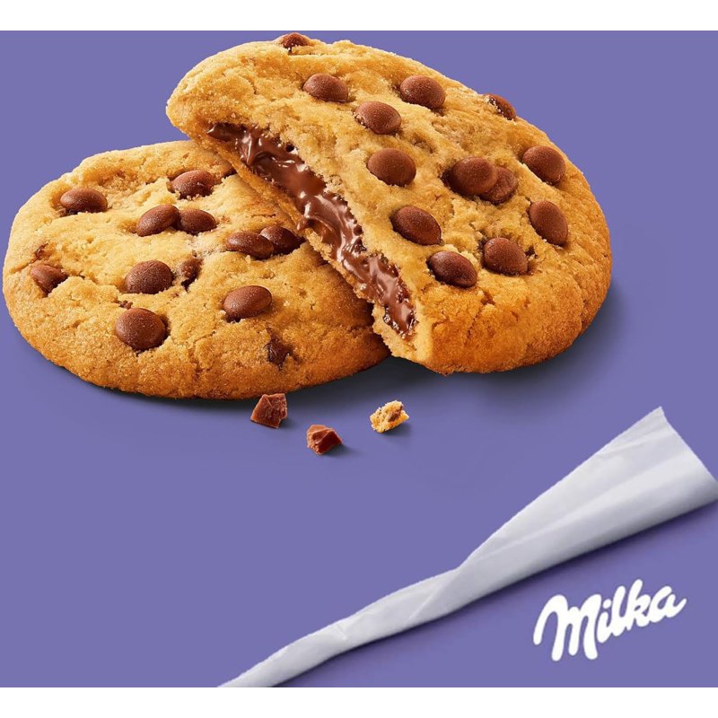 Cookies Sensation coeur choco fondant Milka x 2 - Étui de 52 g