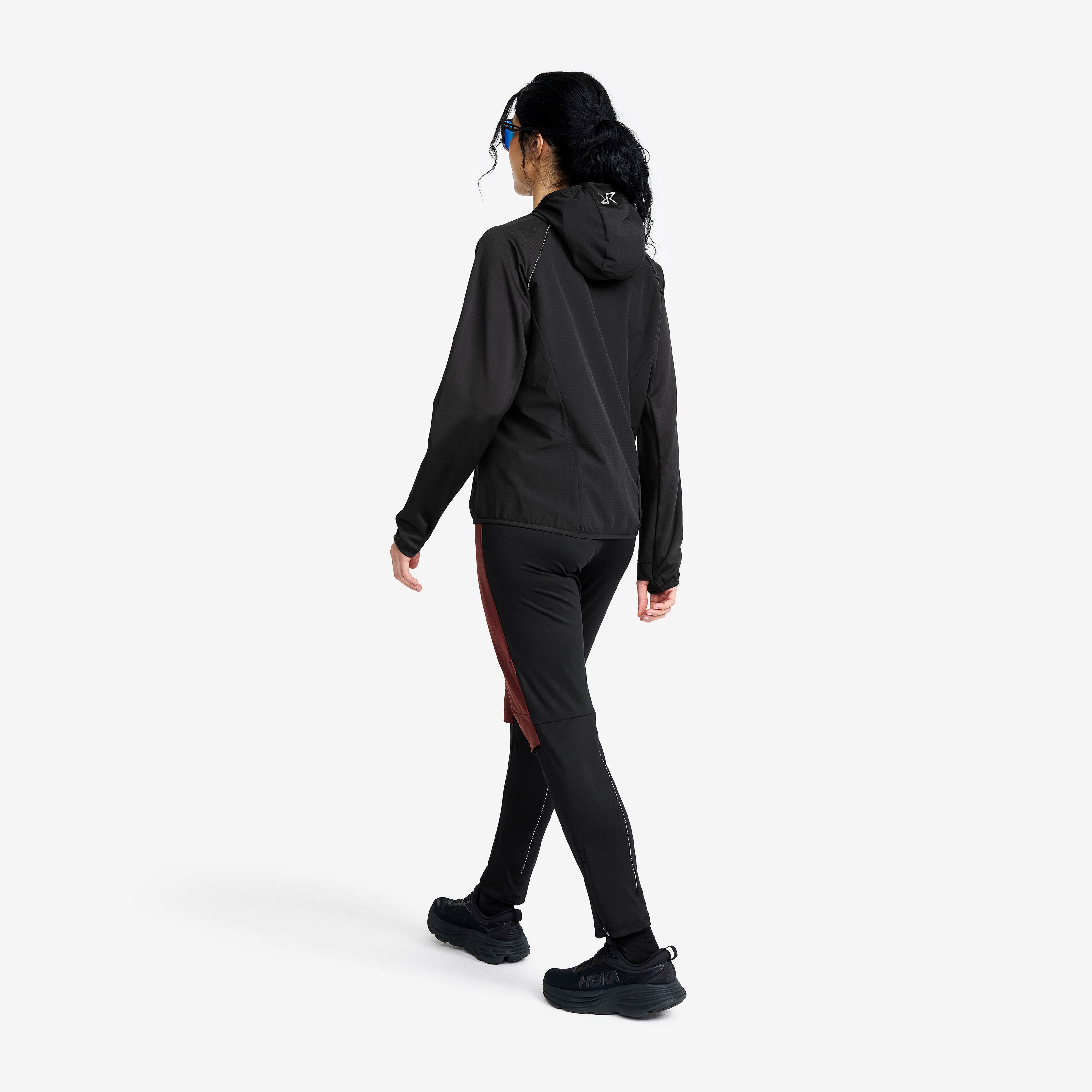 Pace Hooded Wind Jacket Dame Black