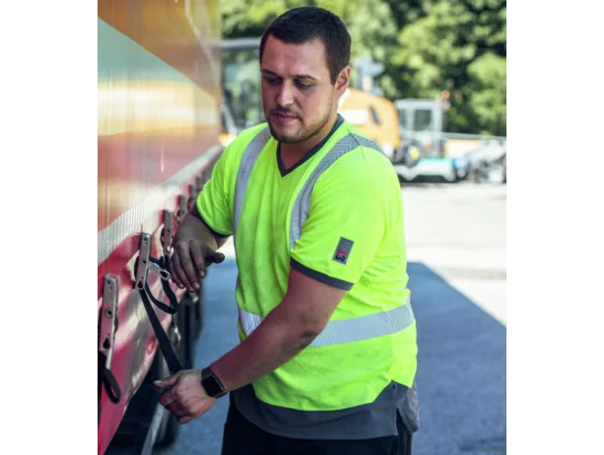 Tee-shirt de travail haute-visibilité jaune fluo Würth MODYF