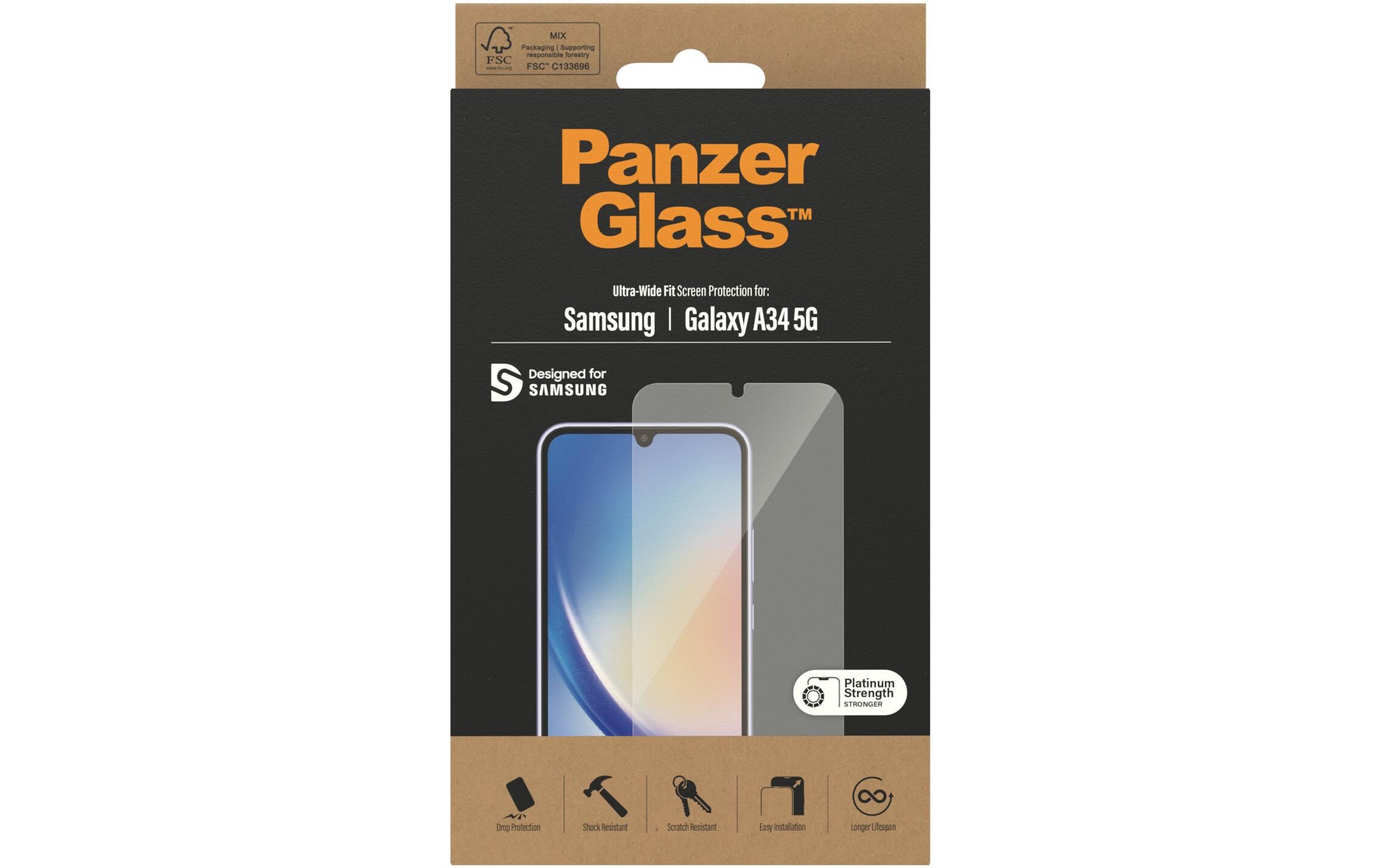 Displayschutz Ultra Wide Fit Galaxy A34 5GSchutzfolie für das Samsung Galaxy A34 5G