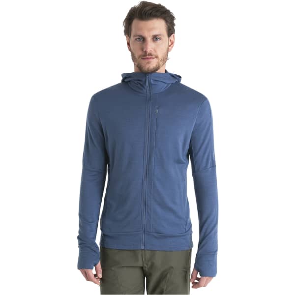 Veste polaire randonnée ICEBREAKER M MERINO 260 QUANTUM IV LS ZIP HOODIE DAWN