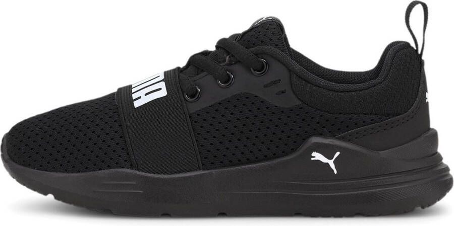 PUMA Wired Run PS Kinder Sneakers Zwart Wit