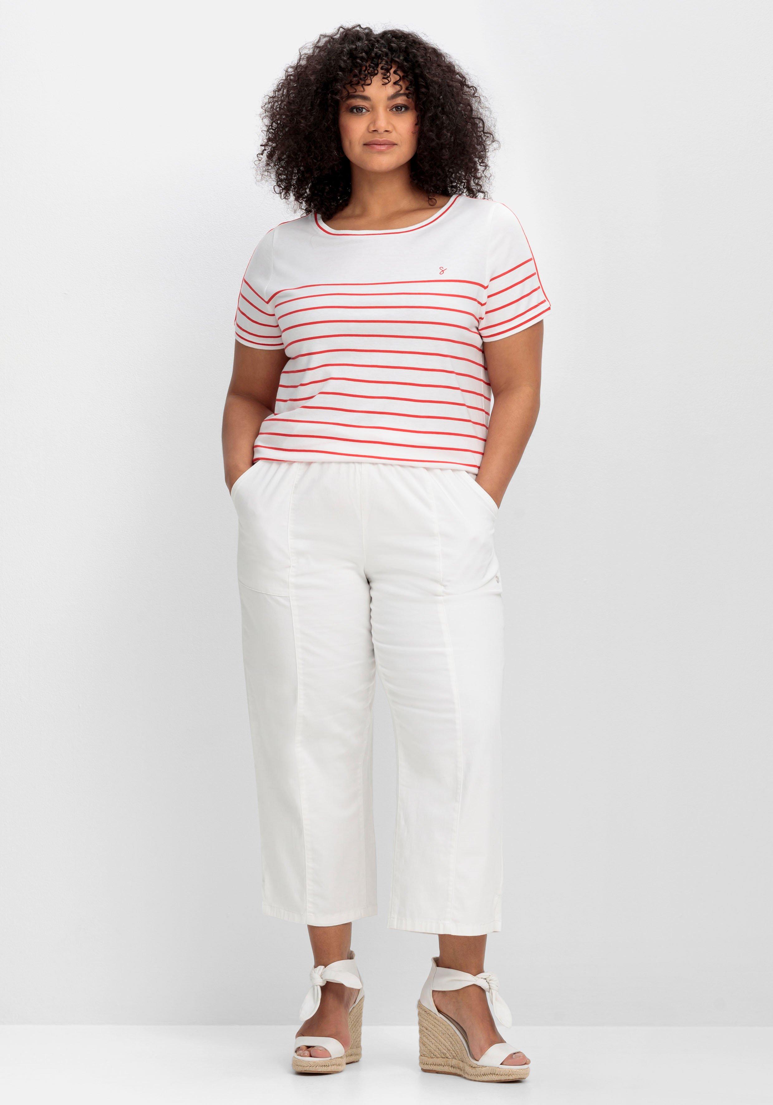 Ringelshirt mit Kontrastdetails