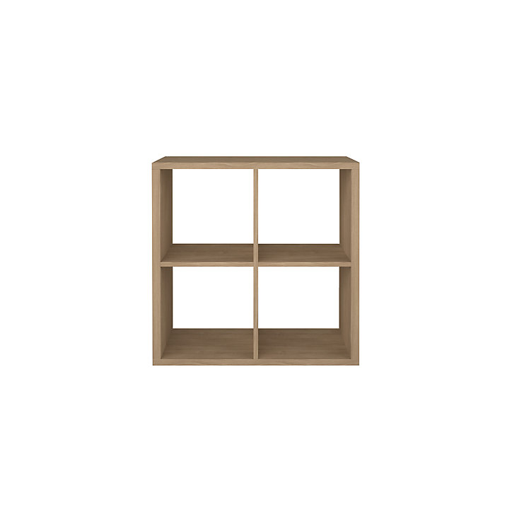 Étagère modulable 4 cubes GoodHome Mixxit effet chêne