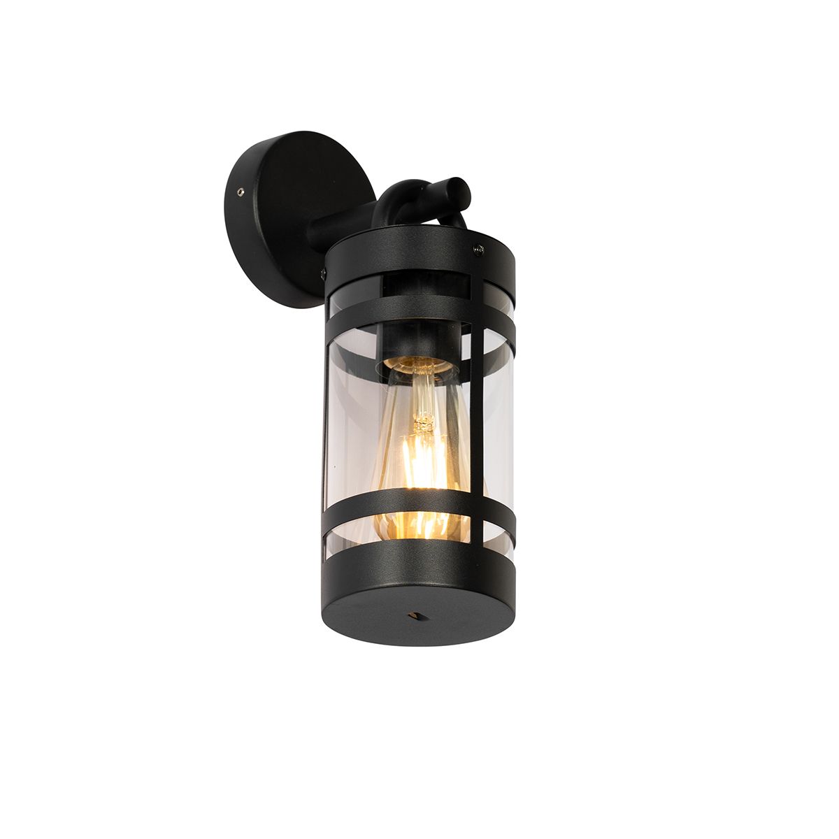 Smart buiten wandlamp zwart IP44 incl. Wifi A60 - Ruben
