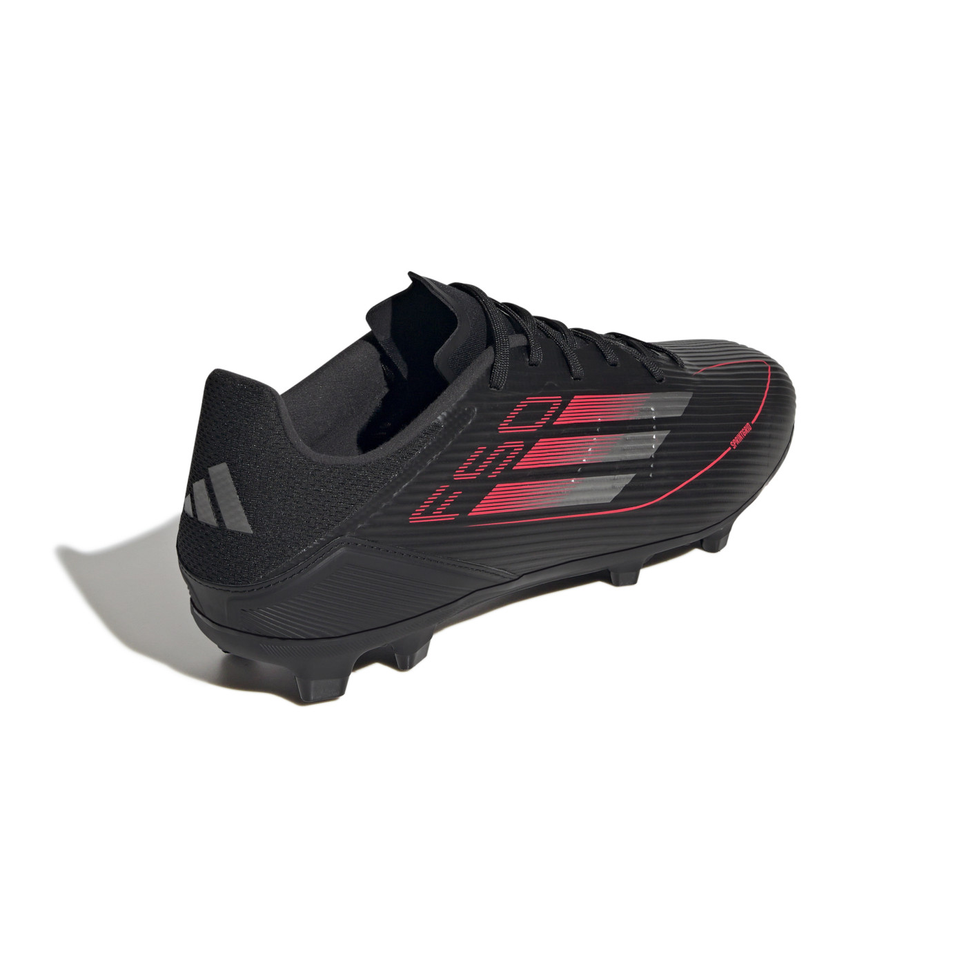 Adidas F50 League Gras / Kunstgras Voetbaschoenen (MG) Zwart Rood Zilver