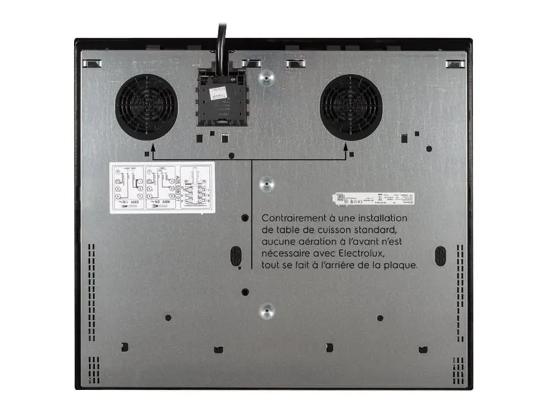 Electrolux SÉRIE 700 LIV6343 - Induktions kogeplade - 4 plader - Niche - bredde: 56 cm - dybde: 49 cm - med kantet front - sort