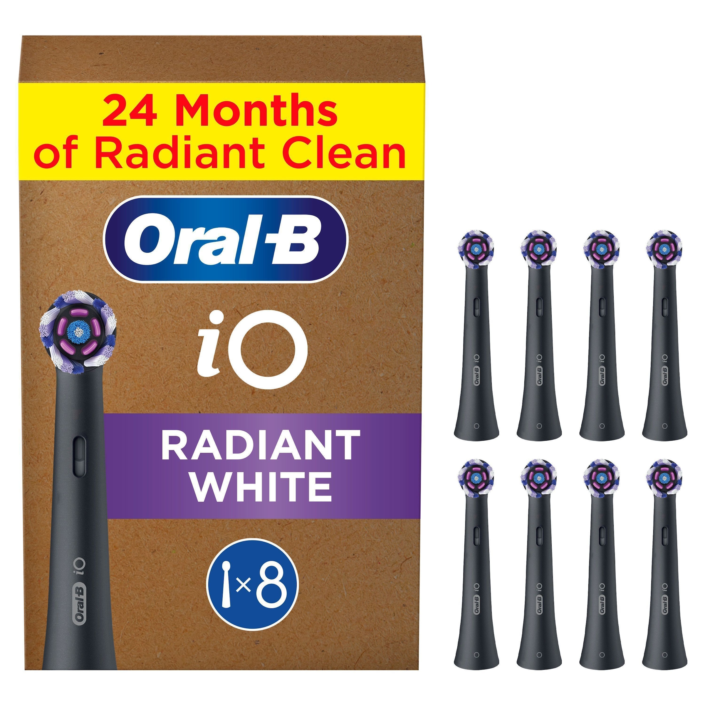 Oral-B Aufsteckbürsten »Oral-B iO Strahlendes Weiss« fortschrittliche Plaque-Entfernung, Poliereinsätze zur Zahnaufhellung
