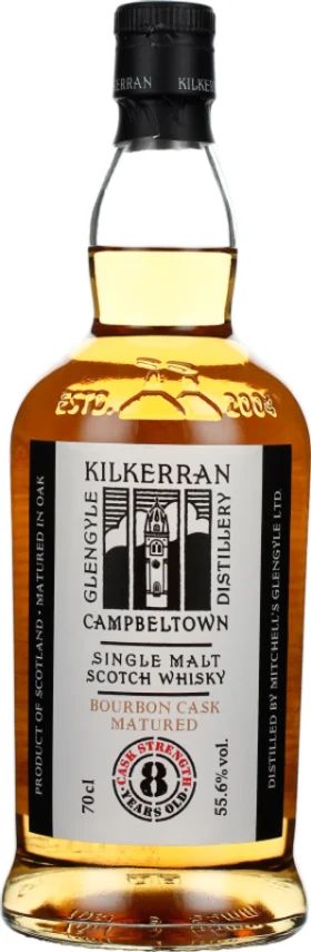 KILKERRAN 8 YEARS BOURBON CASK BATCH 11 70CL