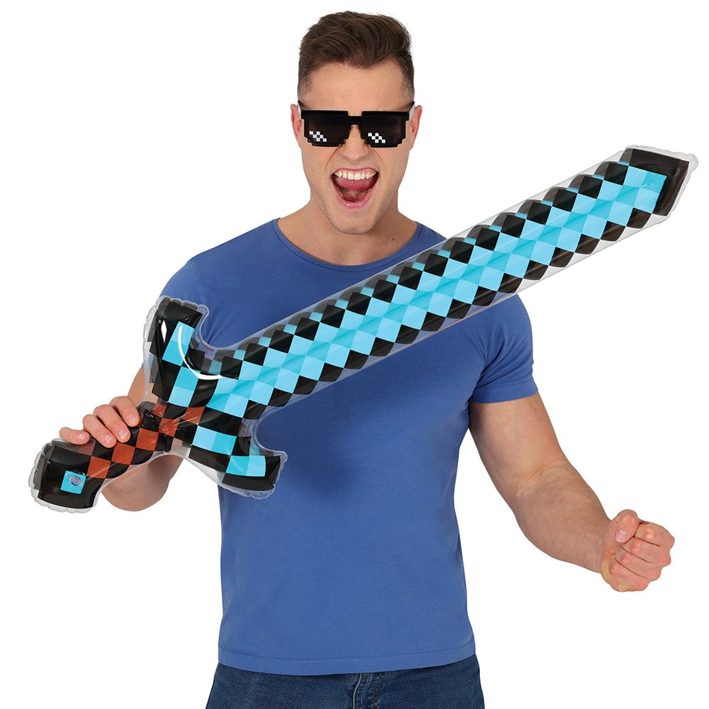Blauwe Nep Zwaard Pixel