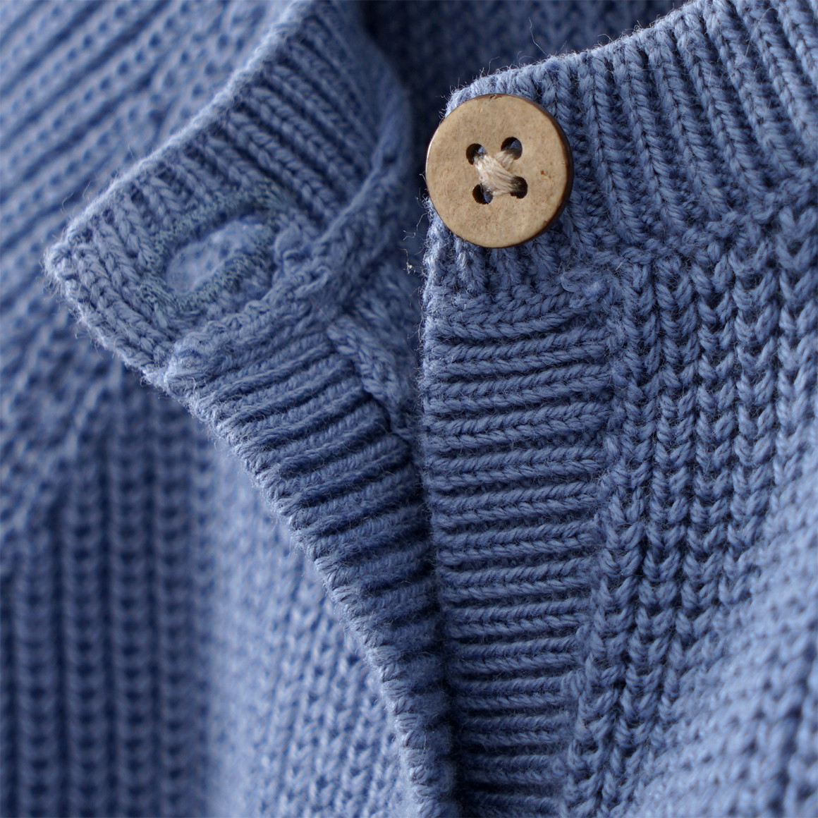 Topomini Pure Collection Baby Strickjacke mit Knopfleiste dunkelblau