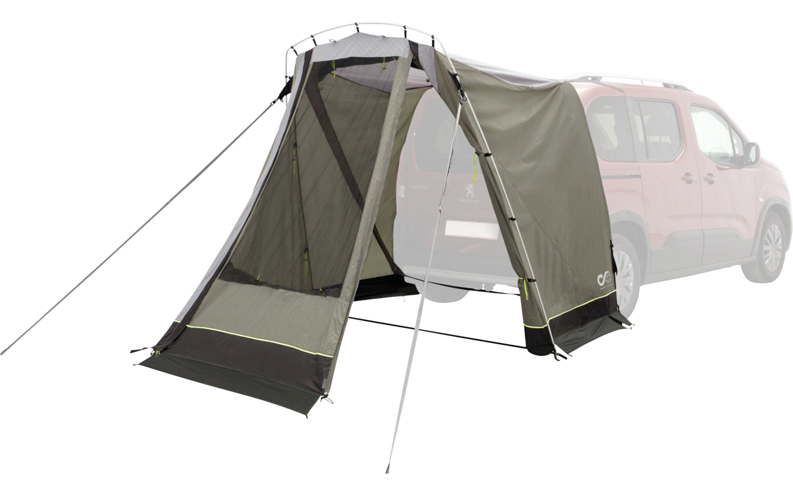 Outwell Sandcrest S Vorzelt / Heckzelt für Minivans 2 bis 3 Personen Grün