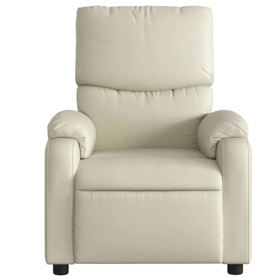 vidaXL - Fauteuil - Crème - Kunstleer