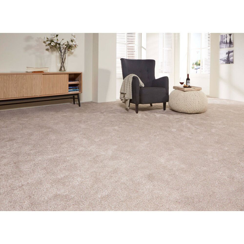 HELDEKKENDE TEPPE JULIETTE BEIGE 4M PRIS PER M²