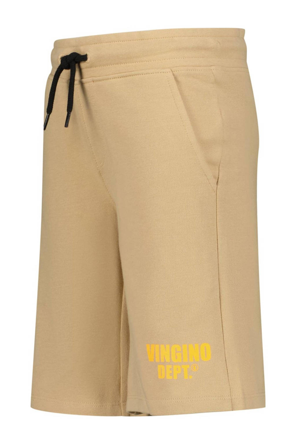 Vingino sweatshort Ramto met logo zand