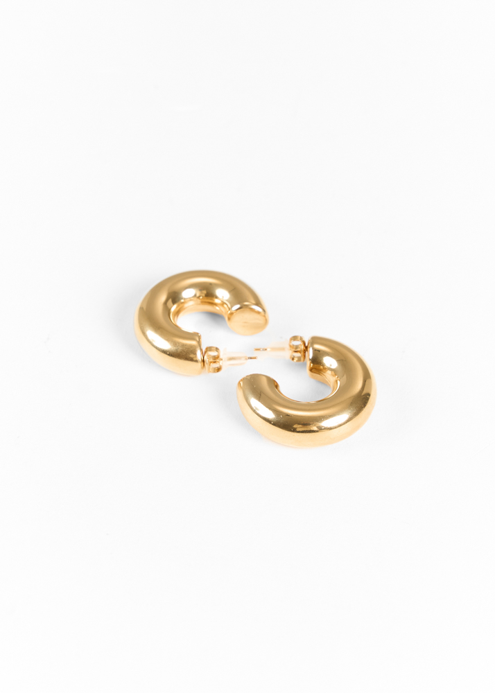 Rose oorbellen goud