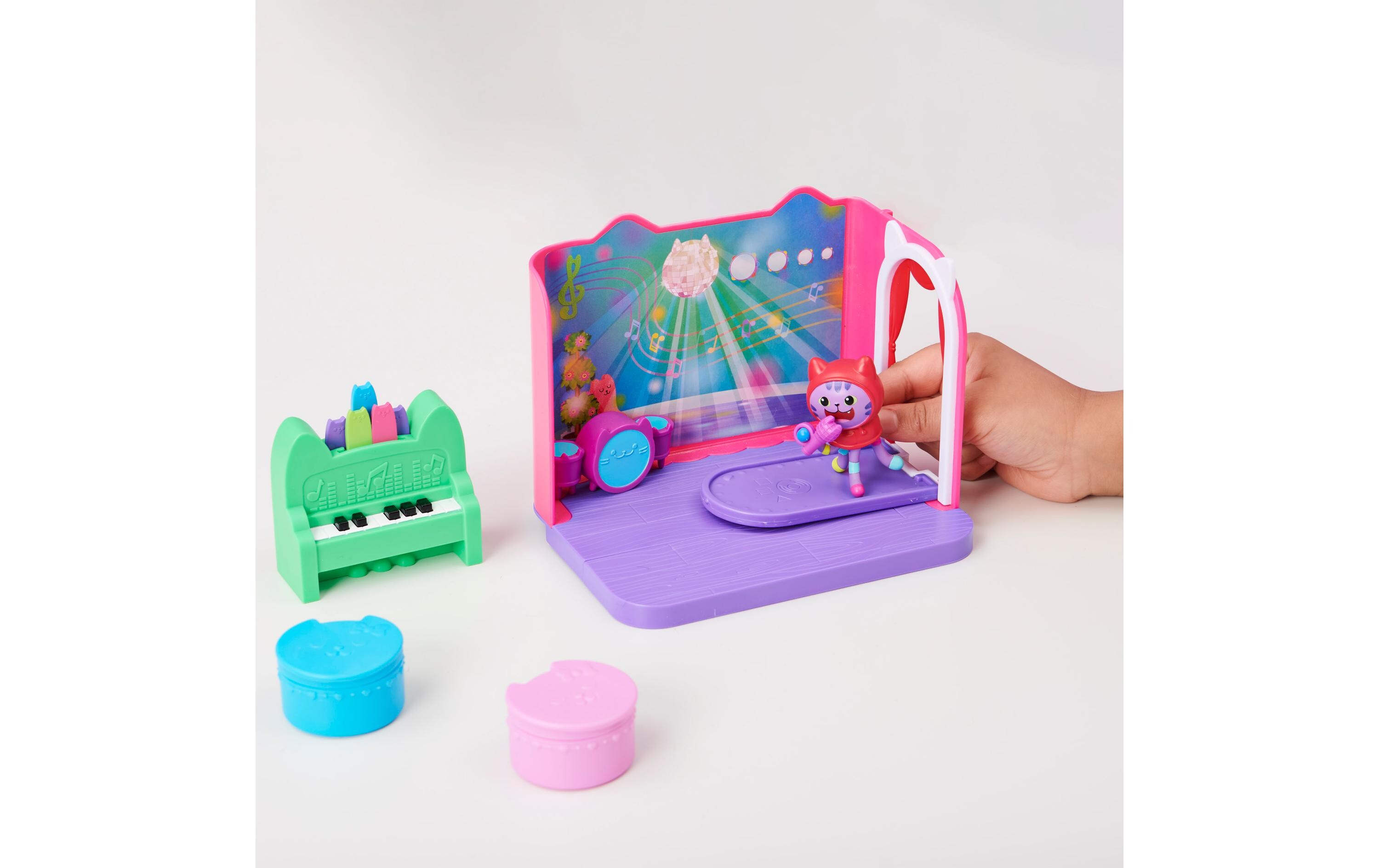 Gabby's Dollhouse Catnips Musikzimmer Deluxe RoomsDetailgetreues Deluxe Raum-Set