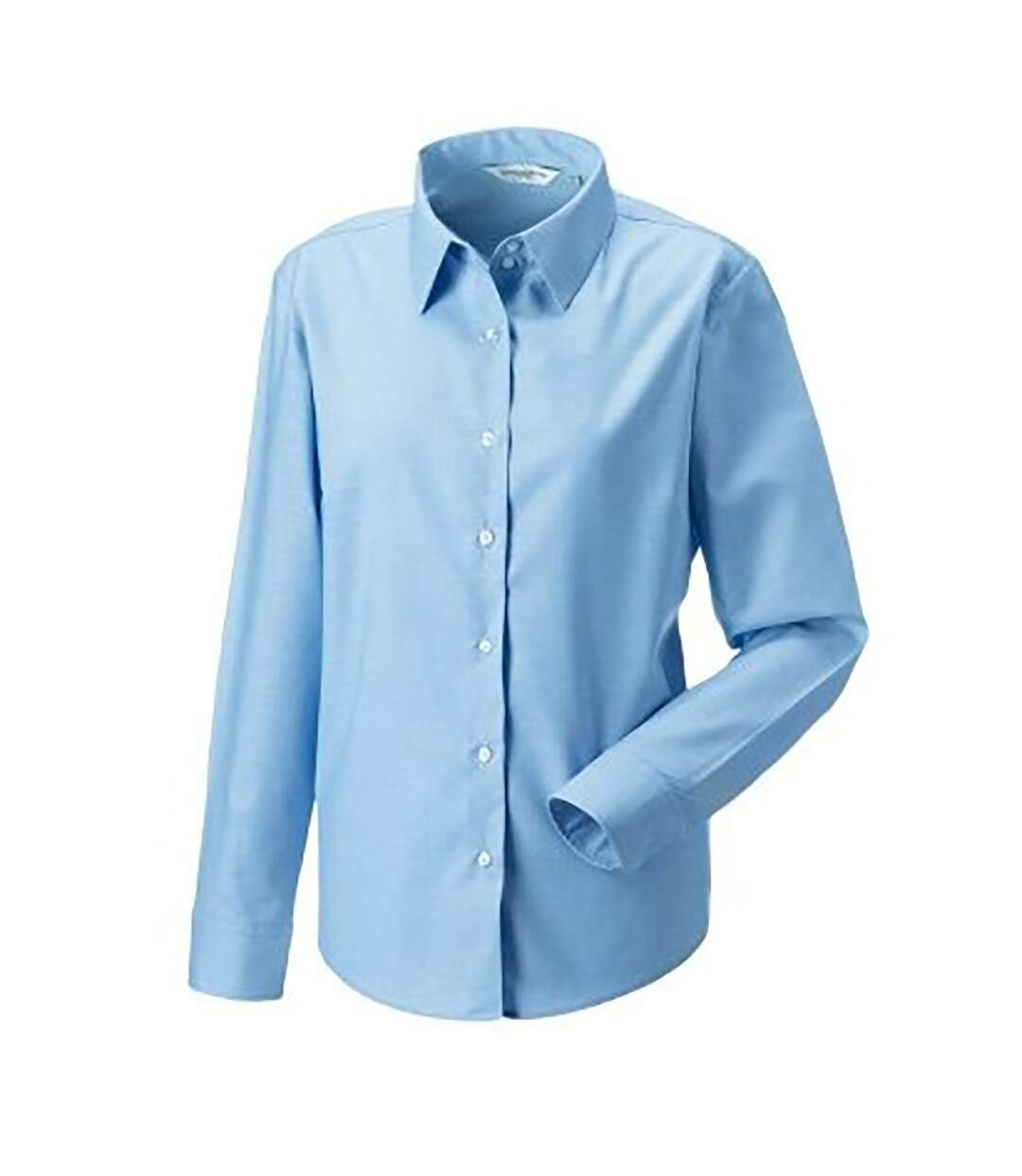 Russell Collection - Chemisier à manches longues - Femme (Bleu clair) - UTBC1022