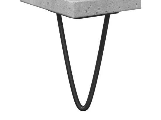 Armoire de salle de bain gris béton 30x30x190 cm