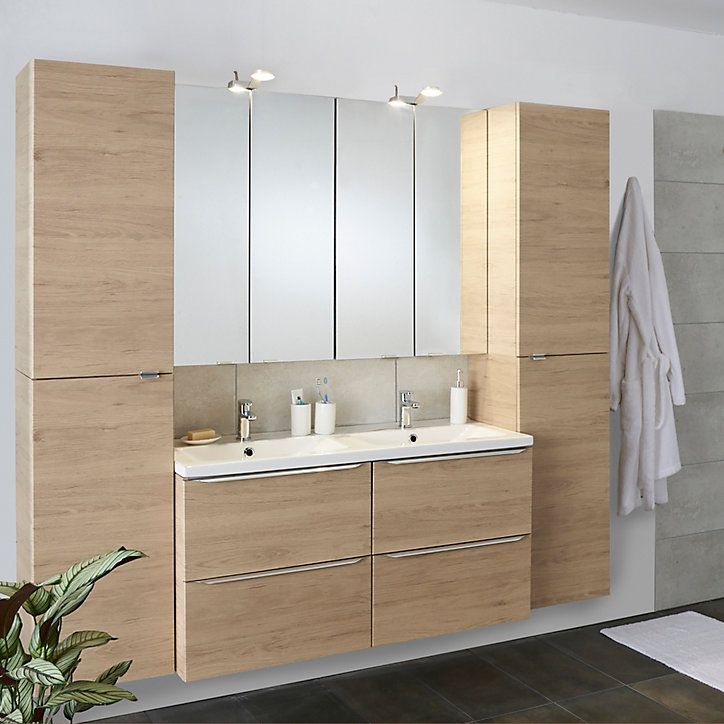2 pieds métal argent brillant GoodHome Portloe