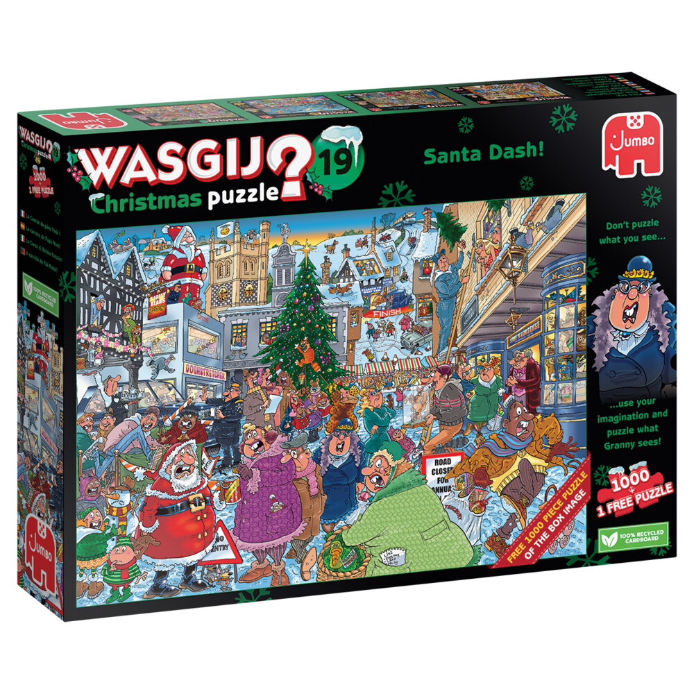 Jumbo Wasgij Christmas 19 Puzzel Santa Dash! 2 x 1000 Stukjes