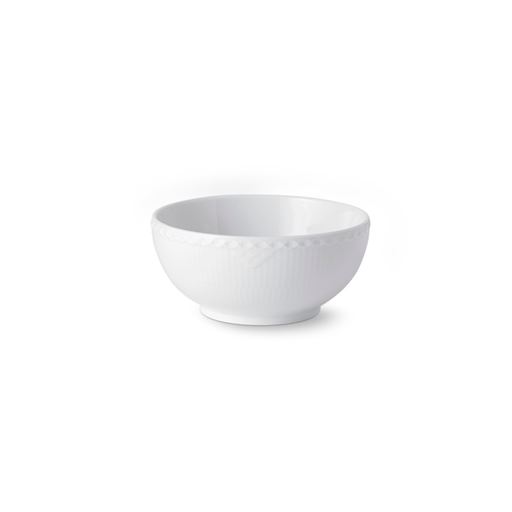 Royal Copenhagen Hvid Halvblonde Skål, Ø15 cm