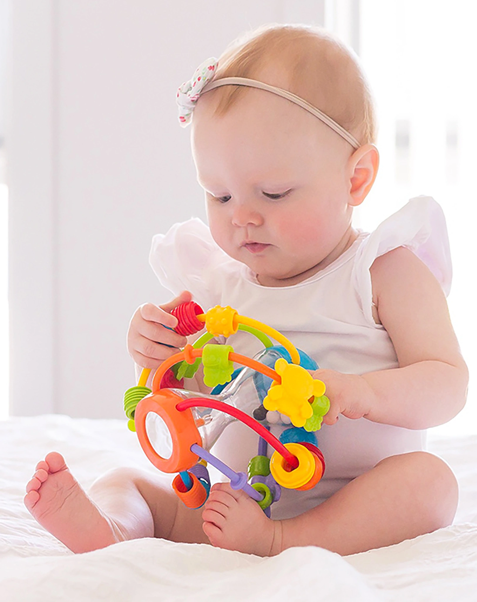 Motorikschleifen-Ball PLAYGRO - PLAY & LEARN (⌀14cm)