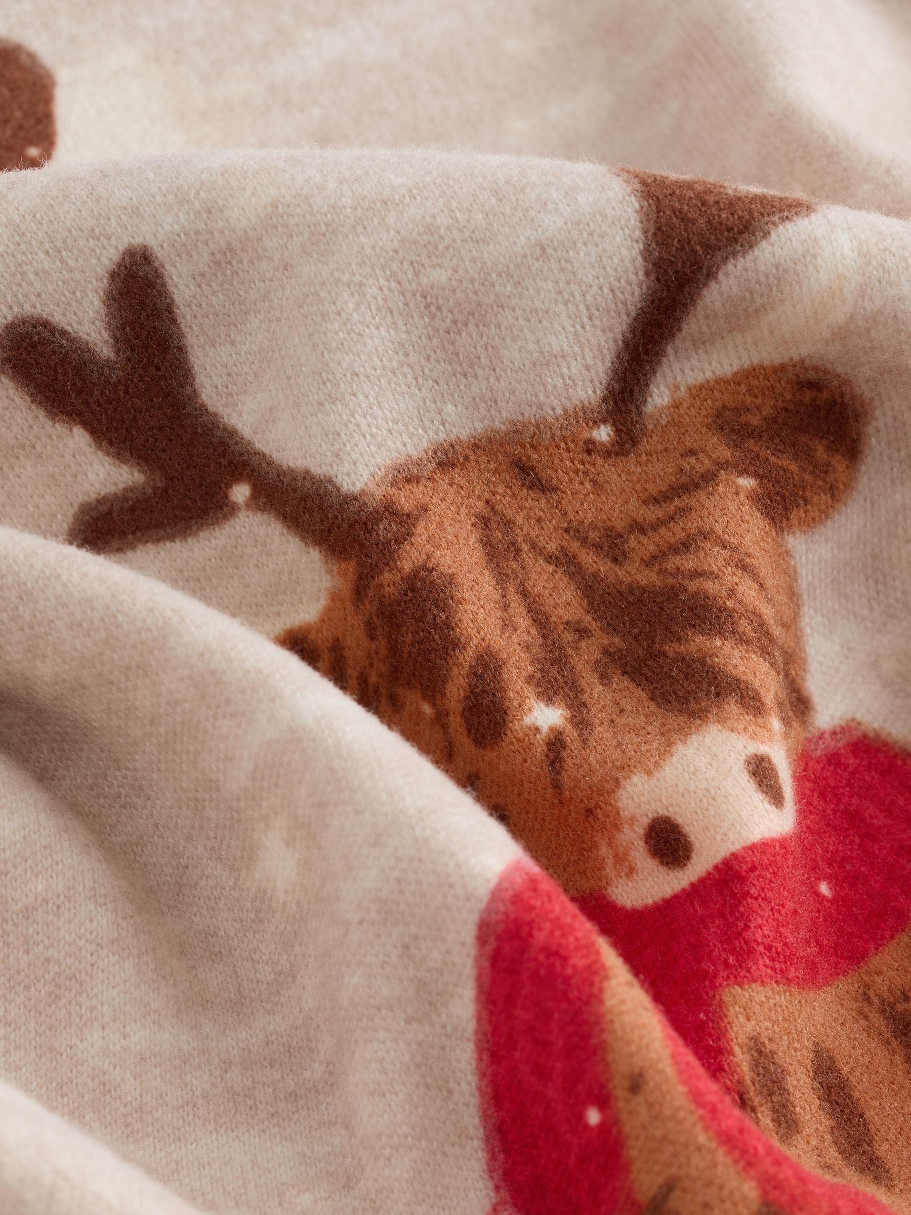 Havermout Hamish The Highland Cow - Matching Family Kerstmis Behaaglijke Pyjama's met Lange Mouwen (9mnd-16jr)