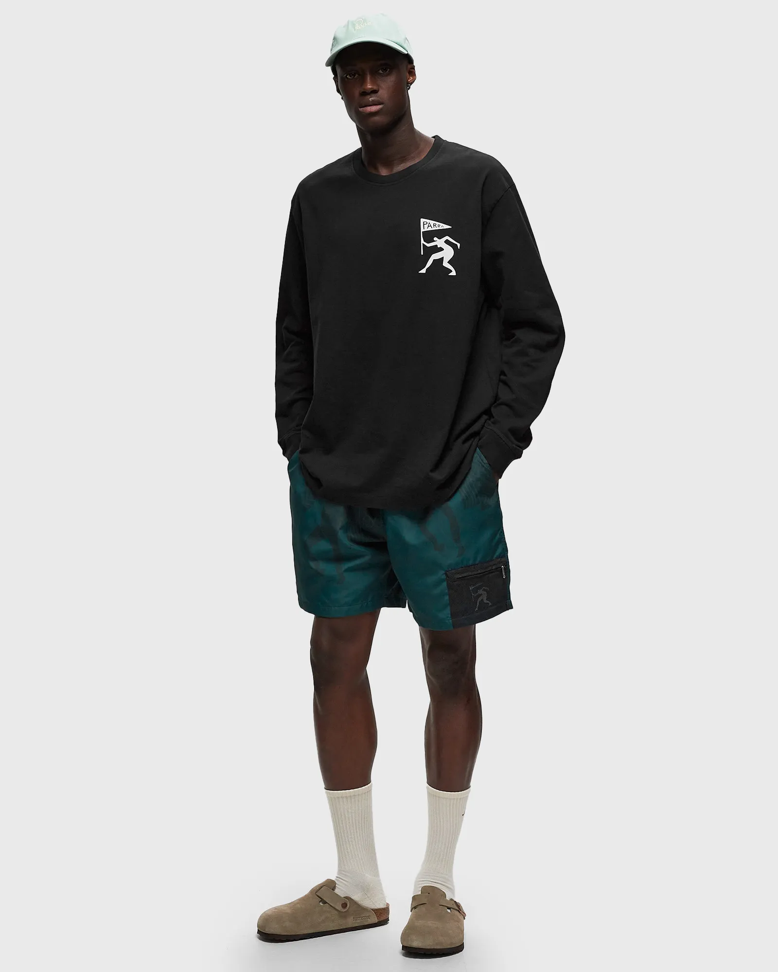By Parra neurotic flag long sleeve t-shirt