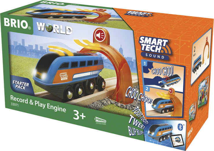 Brio Brio Smart Tech sound lokomotiv Blå & orange