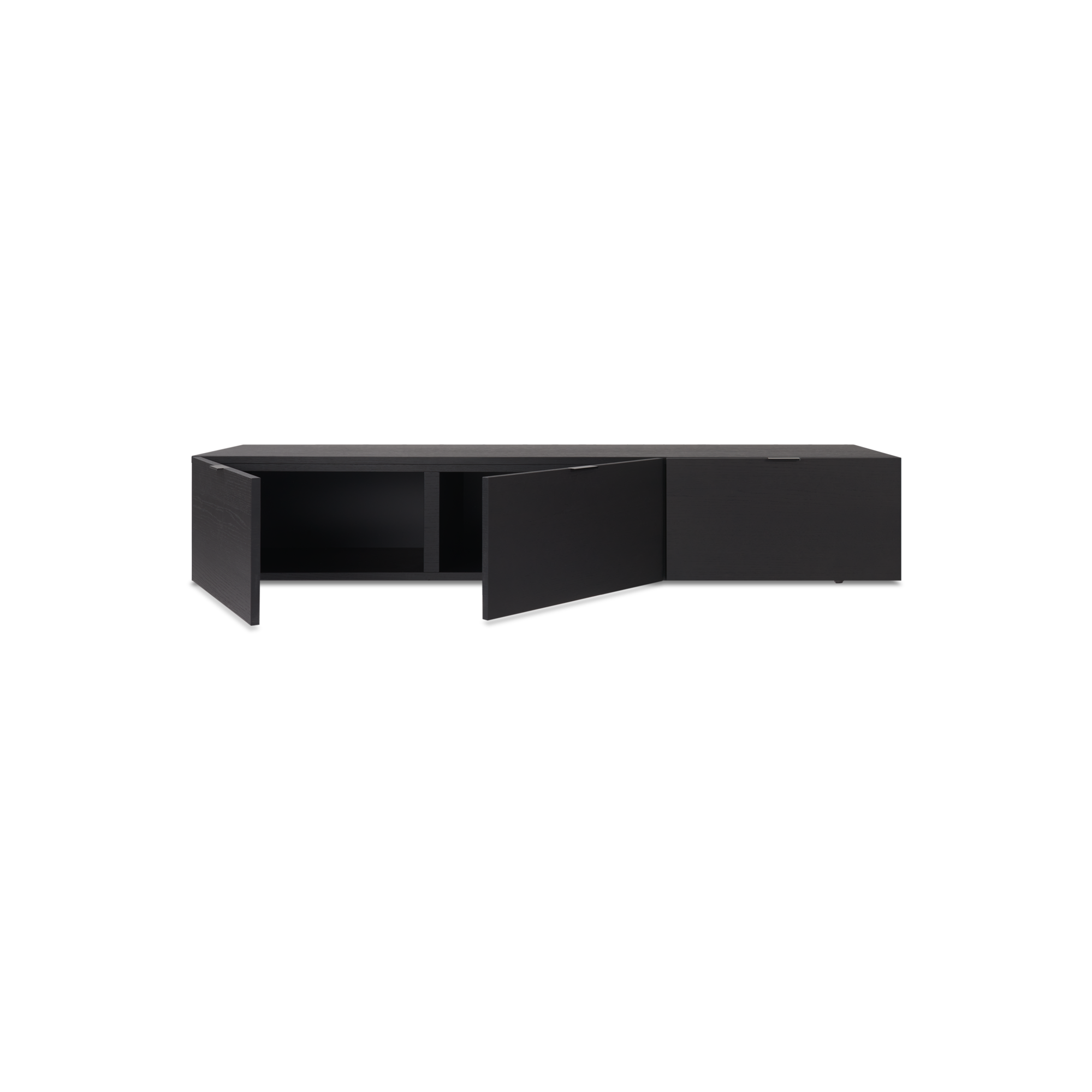Tv meubel Woody met deurtjes 180 zwart