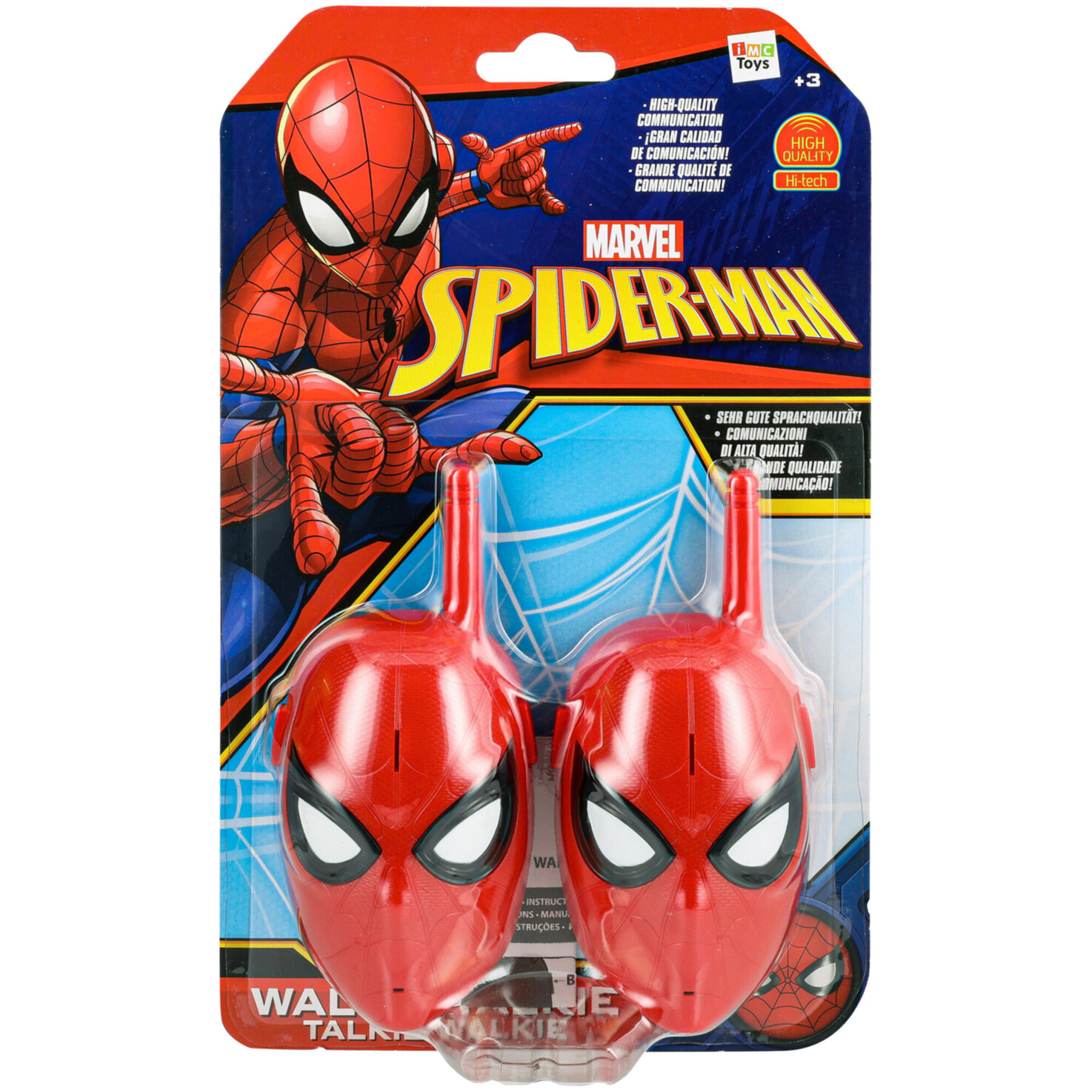 Spiderman Walkie Talkie Gesicht