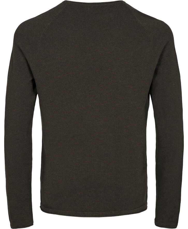 Jack & Jones JJEHILL KNIT CREW NECK NOOS Olive night/melange