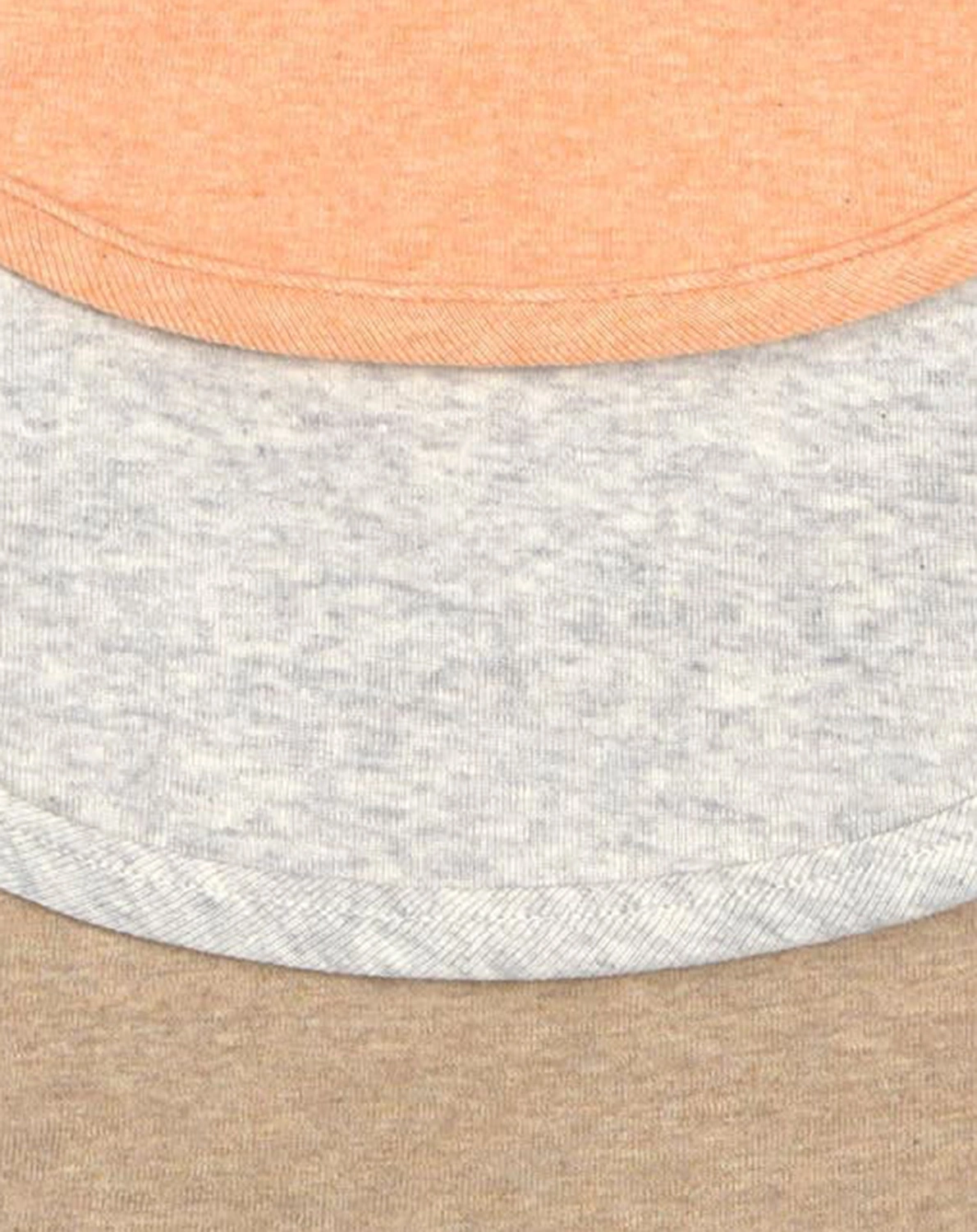 klett-Lätzchen COTTON UNI 3er Set in apricot/grau/beige