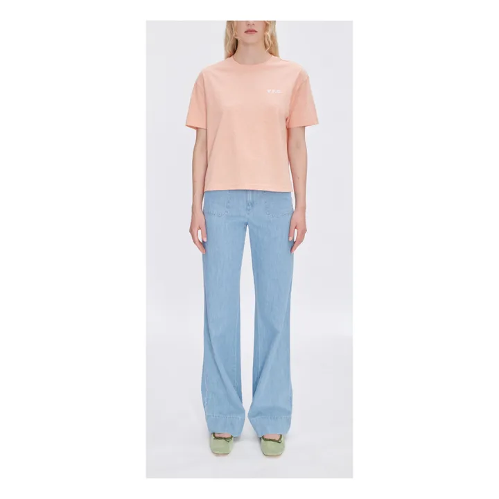 A.P.C. T-shirt New Ava Coton Bio | Rose pêche