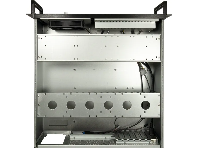 Inter-Tech IPC 4U-4460TFT - Rack-monterbar - udvidet ATX - ingen strømforsyning (ATX / PS/2) - USB