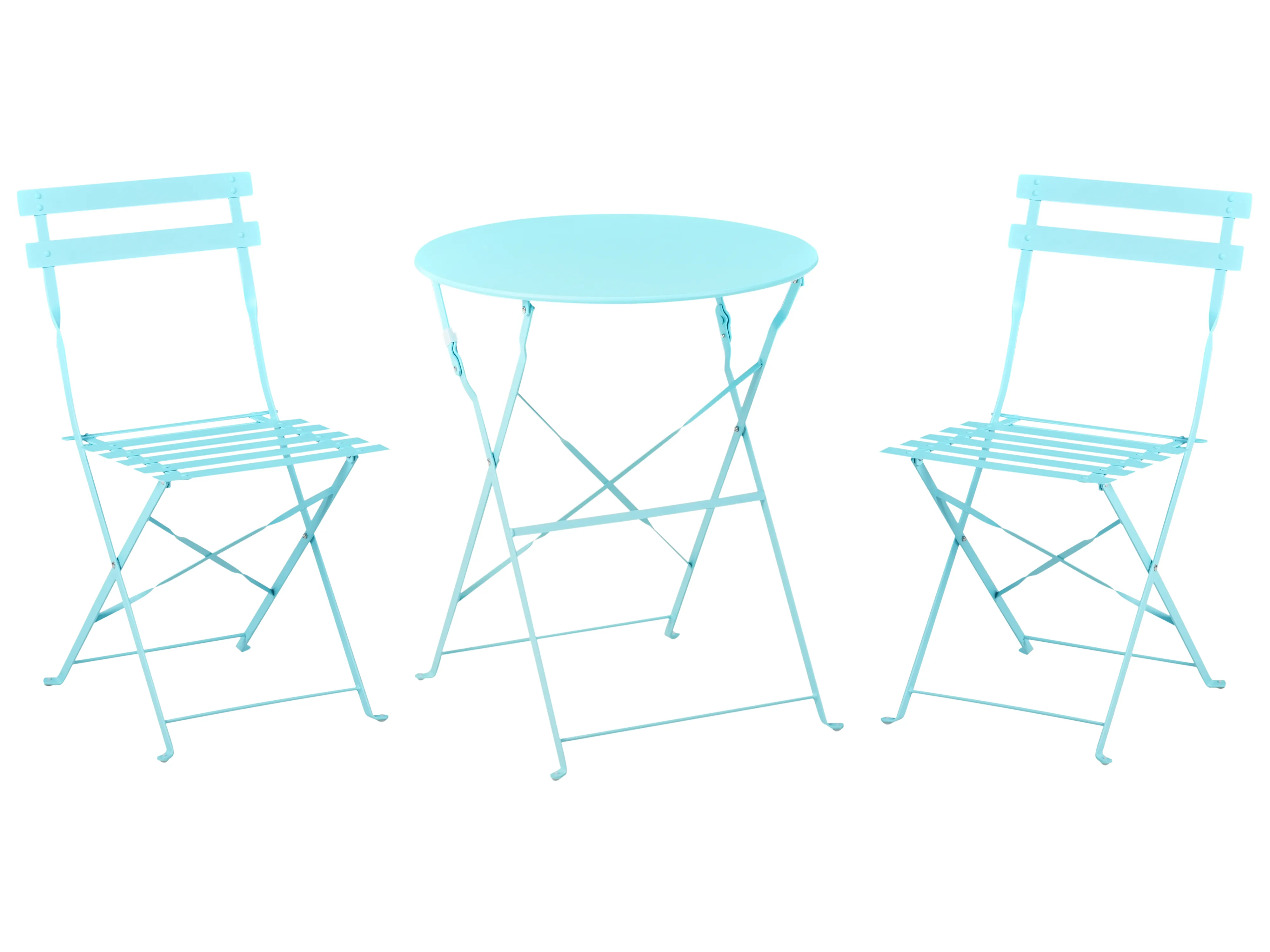 Bistroset inklapbaar FIORI Metaal Turquoise