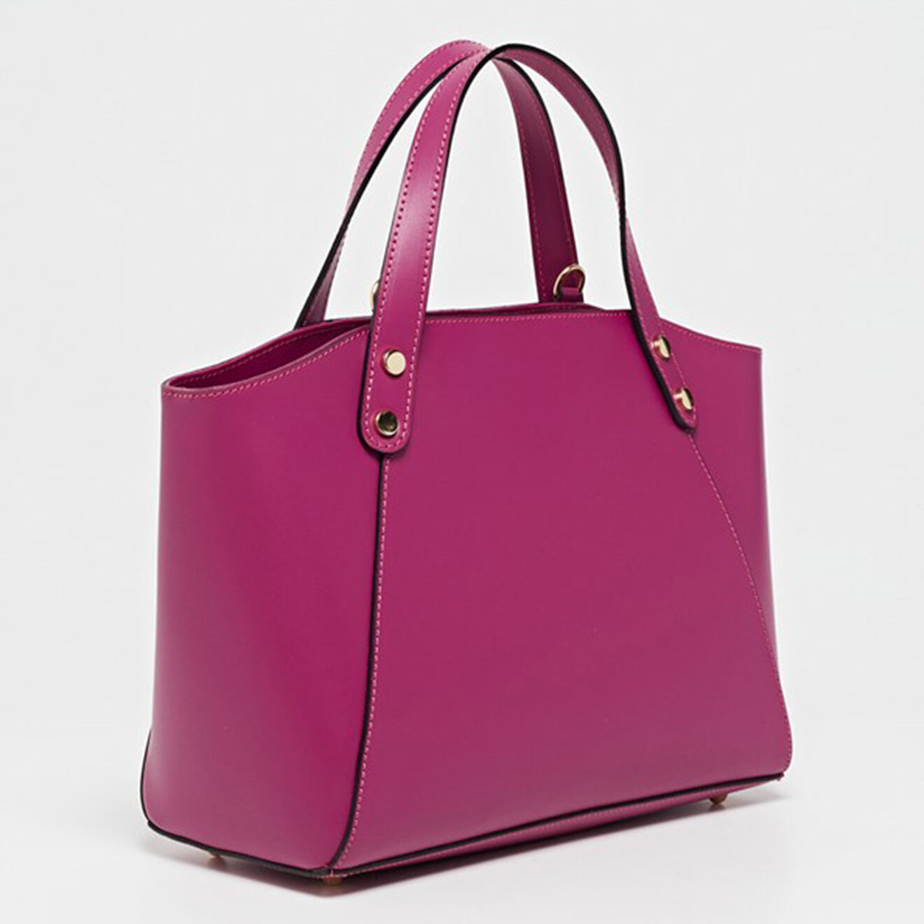 Maison Héritage Sac à main en Cuir Parl violine - 29.5x23.5x12 cm