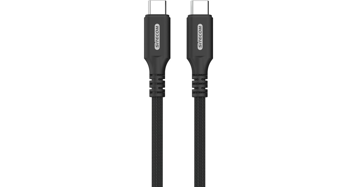 SitecomUSB-C naar USB-C Full Feature kabel  (Zwart, 2 meter)